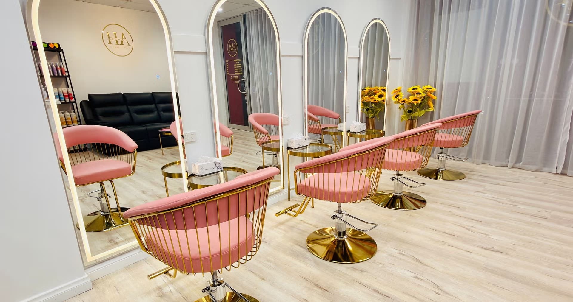 Inside the Armish Hair & Beauty salon in Walkerville